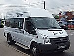Бесплатный автобус Genser в пункт аренды автомобилей АрендаАвто-ксп на Новорязанском шоссе
